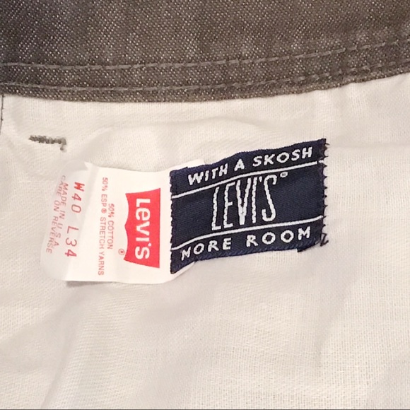 RARE Vintage Levi’s USA Cotton & Stretch Yarn High Waist Wide Leg Jeans/Pants - Picture 6 of 10